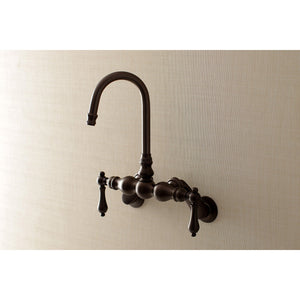 Aqua Vintage AE81T5 Two-Handle 2-Hole Tub Wall Mount Clawfoot Tub Faucet, Oil Rubbed Bronze