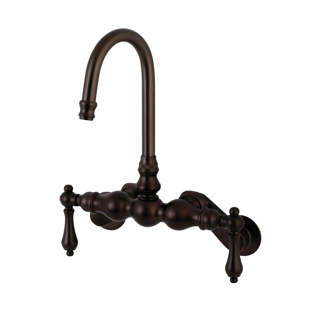 Aqua Vintage AE81T5 Two-Handle 2-Hole Tub Wall Mount Clawfoot Tub Faucet, Oil Rubbed Bronze