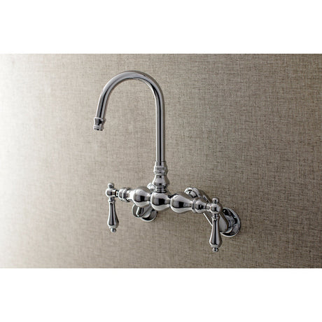 Aqua Vintage AE82T1 Two-Handle 2-Hole Tub Wall Mount Clawfoot Tub Faucet, Polished Chrome