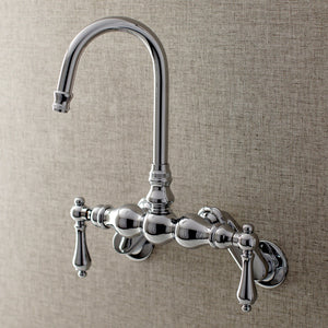 Aqua Vintage AE82T1 Two-Handle 2-Hole Tub Wall Mount Clawfoot Tub Faucet, Polished Chrome