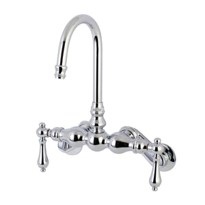Aqua Vintage AE82T1 Two-Handle 2-Hole Tub Wall Mount Clawfoot Tub Faucet, Polished Chrome