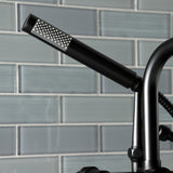 Concord AE8400DL Deck Mount Clawfoot Tub Faucet, Matte Black