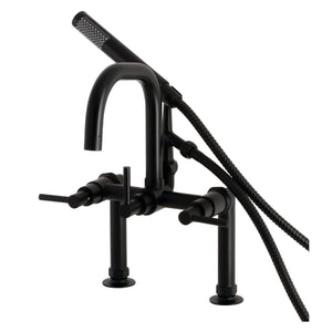 Concord AE8400DL Deck Mount Clawfoot Tub Faucet, Matte Black