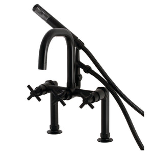 Concord AE8400DX Deck Mount Clawfoot Tub Faucet, Matte Black