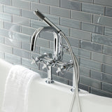Concord AE8401DX Deck Mount Clawfoot Tub Faucet, Polished Chrome