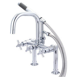 Concord AE8401DX Deck Mount Clawfoot Tub Faucet, Polished Chrome