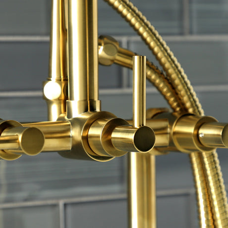 Concord AE8407DL Deck Mount Clawfoot Tub Faucet, Brushed Brass