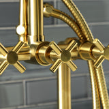 Concord AE8407DX Deck Mount Clawfoot Tub Faucet, Brushed Brass