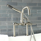 Concord AE8408DL Deck Mount Clawfoot Tub Faucet, Brushed Nickel