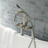 Concord AE8408DL Deck Mount Clawfoot Tub Faucet, Brushed Nickel