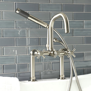 Concord AE8408DX Deck Mount Clawfoot Tub Faucet, Brushed Nickel