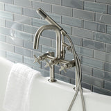 Concord AE8408DX Deck Mount Clawfoot Tub Faucet, Brushed Nickel