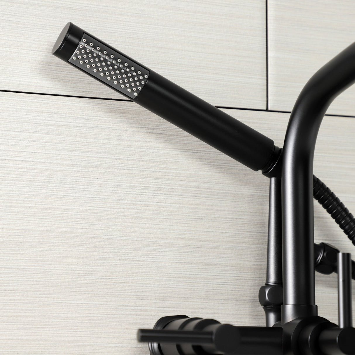 Concord AE8450DL Wall Mount Clawfoot Tub Faucet, Matte Black