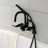 Concord AE8450DL Wall Mount Clawfoot Tub Faucet, Matte Black