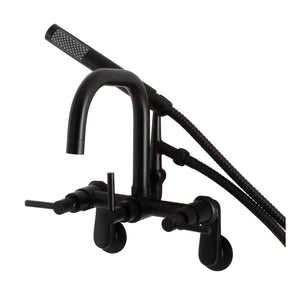 Concord AE8450DL Wall Mount Clawfoot Tub Faucet, Matte Black