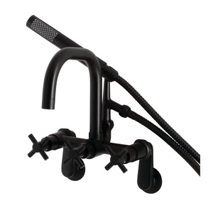 Concord AE8450DX Wall Mount Clawfoot Tub Faucet, Matte Black