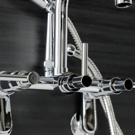 Concord AE8451DL Wall Mount Clawfoot Tub Faucet, Polished Chrome