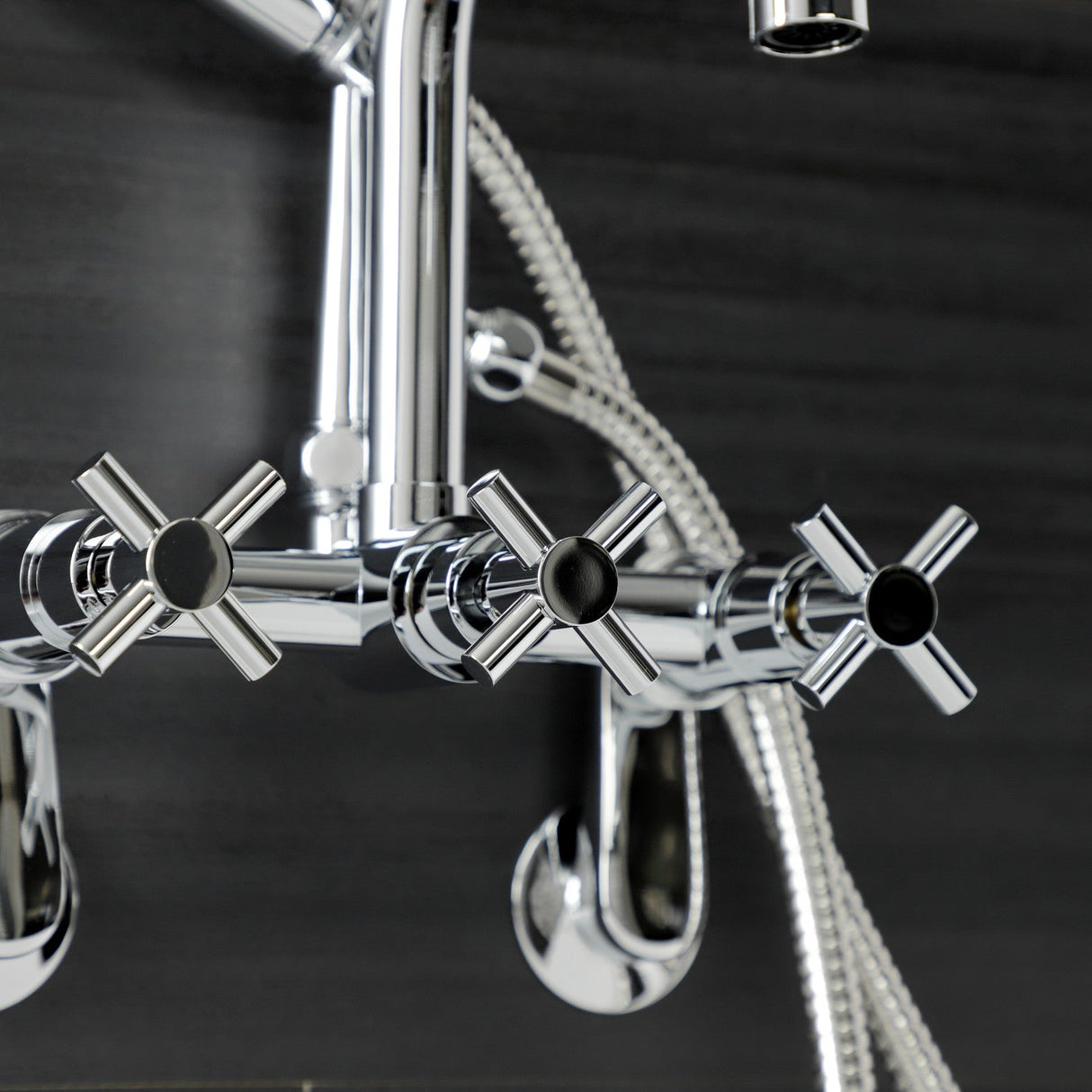 Concord AE8451DX Wall Mount Clawfoot Tub Faucet, Polished Chrome