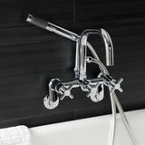 Concord AE8451DX Wall Mount Clawfoot Tub Faucet, Polished Chrome