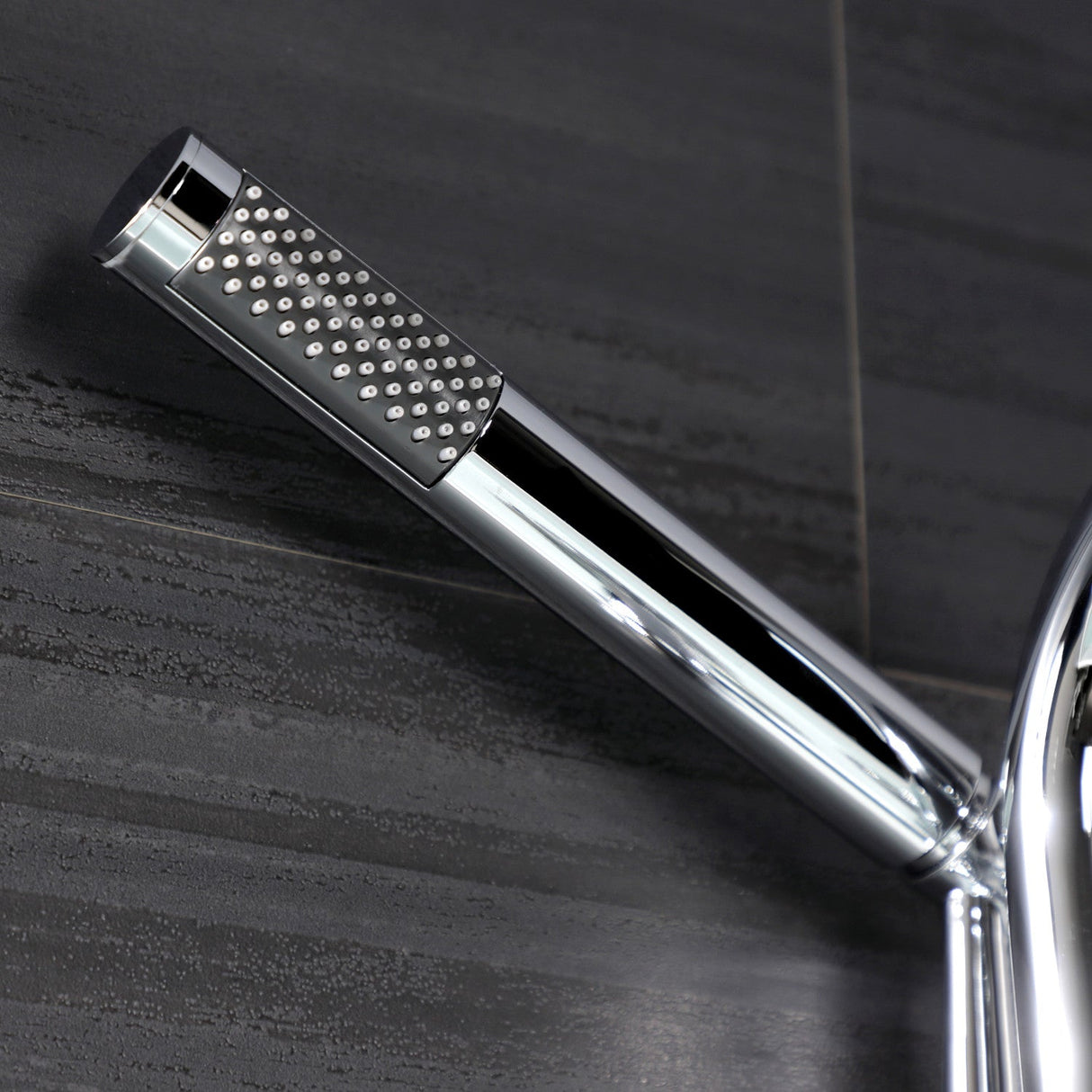 Belknap AE8451RX Three-Handle 2-Hole Wall Mount Clawfoot Tub Faucet with Hand Shower, Polished Chrome