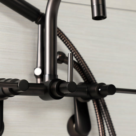 Concord AE8455DL Wall Mount Clawfoot Tub Faucet, Oil Rubbed Bronze