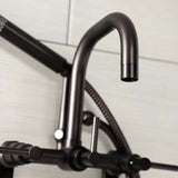 Concord AE8455DL Wall Mount Clawfoot Tub Faucet, Oil Rubbed Bronze