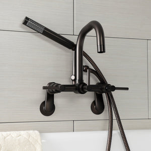 Concord AE8455DL Wall Mount Clawfoot Tub Faucet, Oil Rubbed Bronze