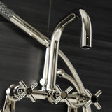 Concord AE8456DX Wall Mount Clawfoot Tub Faucet, Polished Nickel