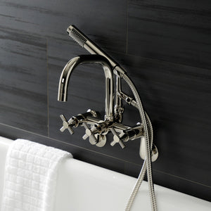 Concord AE8456DX Wall Mount Clawfoot Tub Faucet, Polished Nickel