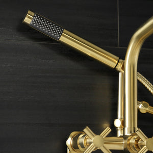 Concord AE8457DX Wall Mount Clawfoot Tub Faucet, Brushed Brass