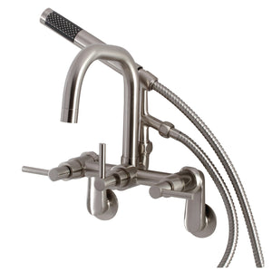 Concord AE8458DL Wall Mount Clawfoot Tub Faucet, Brushed Nickel