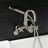 Concord AE8458DX Wall Mount Clawfoot Tub Faucet, Brushed Nickel