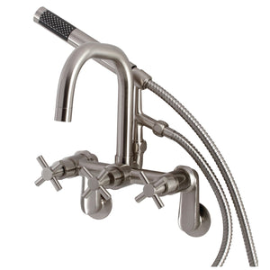 Concord AE8458DX Wall Mount Clawfoot Tub Faucet, Brushed Nickel