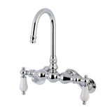 Aqua Vintage AE84T1 Two-Handle 2-Hole Tub Wall Mount Clawfoot Tub Faucet, Polished Chrome