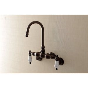 Aqua Vintage AE85T5 Two-Handle 2-Hole Tub Wall Mount Clawfoot Tub Faucet, Oil Rubbed Bronze