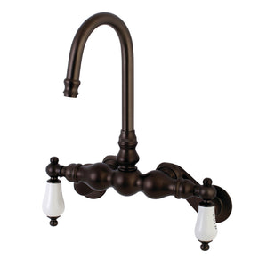 Aqua Vintage AE85T5 Two-Handle 2-Hole Tub Wall Mount Clawfoot Tub Faucet, Oil Rubbed Bronze