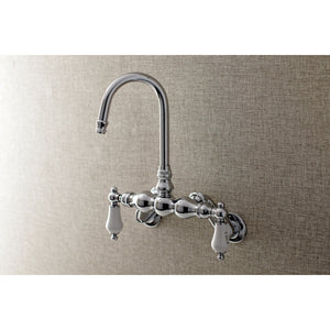 Aqua Vintage AE86T1 Two-Handle 2-Hole Tub Wall Mount Clawfoot Tub Faucet, Polished Chrome