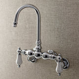 Aqua Vintage AE86T1 Two-Handle 2-Hole Tub Wall Mount Clawfoot Tub Faucet, Polished Chrome