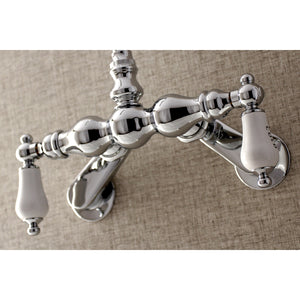 Aqua Vintage AE86T1 Two-Handle 2-Hole Tub Wall Mount Clawfoot Tub Faucet, Polished Chrome
