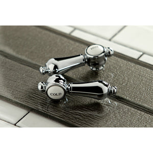 Heirloom AE8T1BAL Three-Handle 2-Hole Tub Wall Mount Clawfoot Tub Faucet with Hand Shower, Polished Chrome