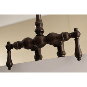 Vintage AE91T5 Two-Handle 2-Hole Deck Mount Clawfoot Tub Faucet, Oil Rubbed Bronze