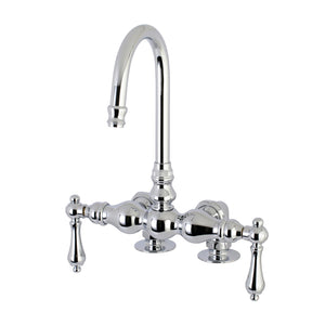 Vintage AE92T1 Two-Handle 2-Hole Deck Mount Clawfoot Tub Faucet, Polished Chrome