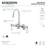 Vintage AE96T1 Two-Handle 2-Hole Deck Mount Clawfoot Tub Faucet, Polished Chrome