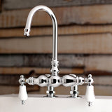 Vintage AE96T1 Two-Handle 2-Hole Deck Mount Clawfoot Tub Faucet, Polished Chrome