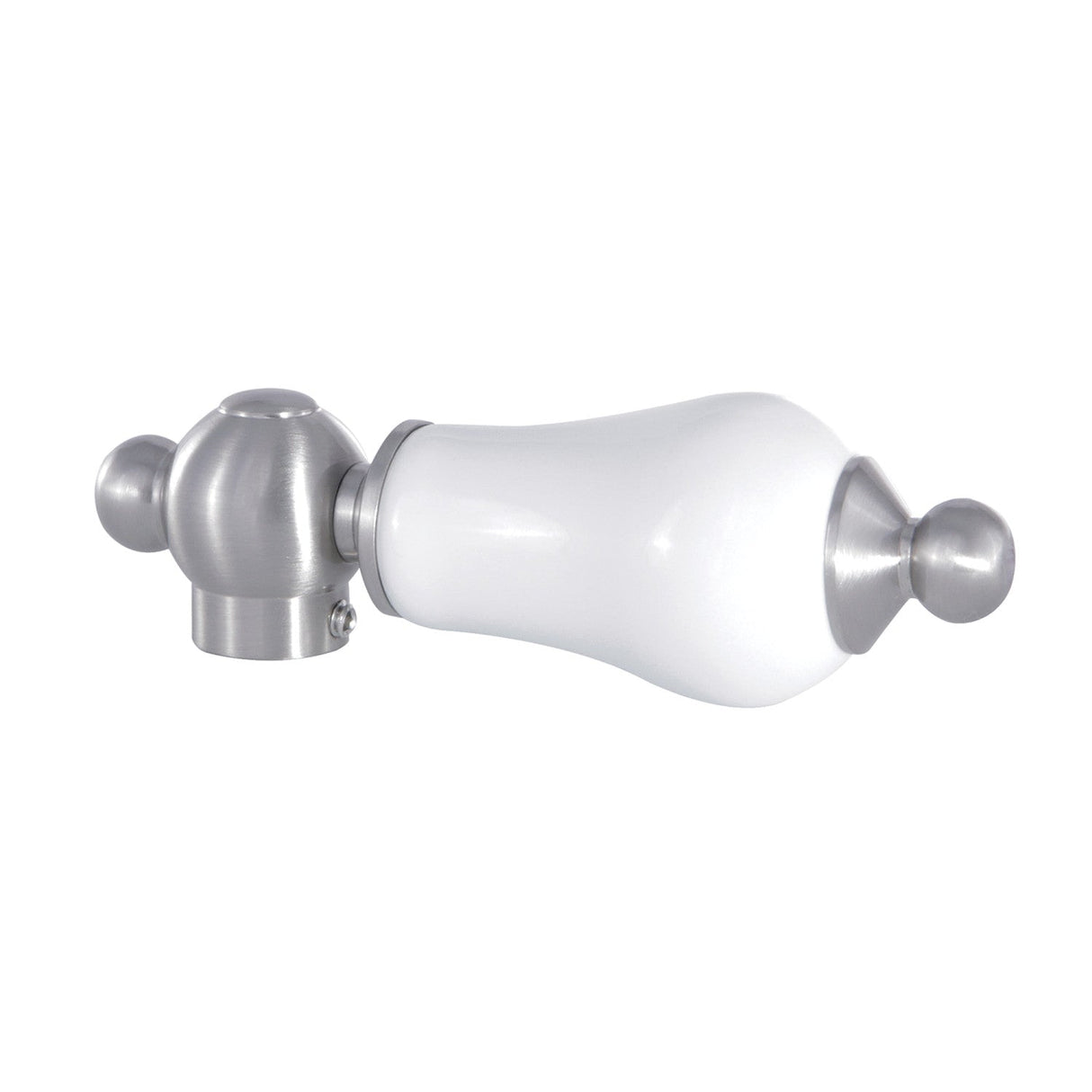 Aqua Vintage AECL8 Porcelain Lever Handle, Brushed Nickel