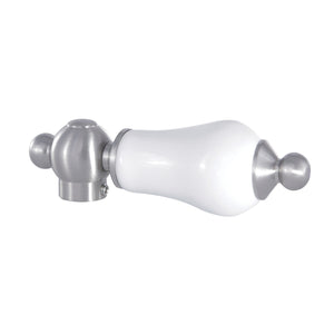 Aqua Vintage AECL8 Porcelain Lever Handle, Brushed Nickel