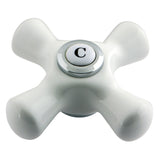Aqua Vintage AECX1C Cold Porcelain Cross Handle, Polished Chrome