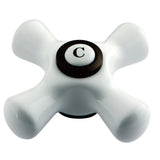 Aqua Vintage AECX5C Cold Porcelain Cross Handle, Oil Rubbed Bronze