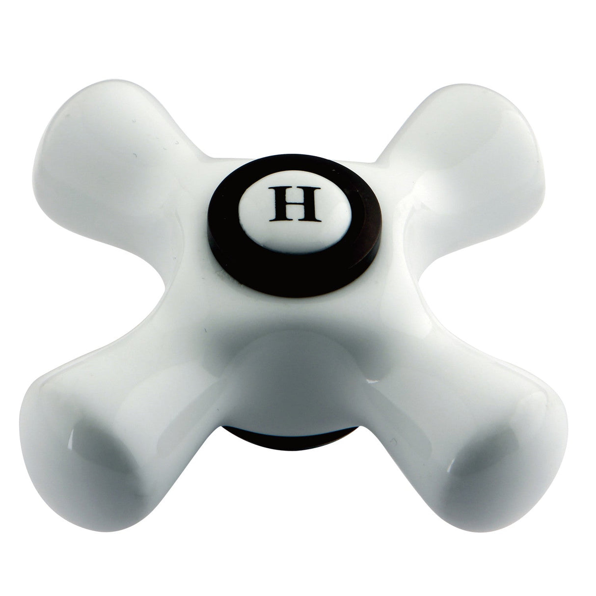 Aqua Vintage AECX5H Hot Porcelain Cross Handle, Oil Rubbed Bronze