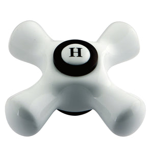 Aqua Vintage AECX5H Hot Porcelain Cross Handle, Oil Rubbed Bronze